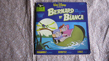 Disque Vinyle 45T - LES AVENTURES DE BERNARD ET BIANCA - Livre disque