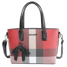 Sac Cabas pour Femme Édition Mini Jolie Motif Écossais, Bandoulière