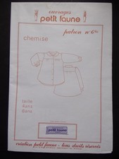 § patron ancien PETIT FAUNE