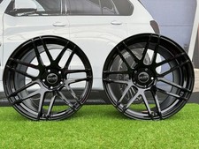 4X R19 Pouce 5x112 Haxer HX020 Noir Brillant Roues : Pour Audi A5 A7 Q3 Q6