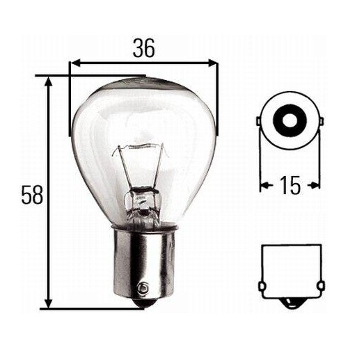 Ampoule gyrophare hella - ampoule, 8ga