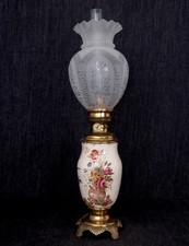 LAMPE À PETROLE  LAMPADA A PETROLIO PETROLEUMLAMPE, OIL LAMP,  K. & G. LUNEVILLE
