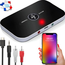 Adaptateur Bluetooth Audio Transmetteur Dongle avec câble Aux 3.5mm et RCA Neuf