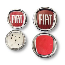 Pour fiat 95mm120mm Emblèmes et ornements Grille de voiture Avant et après LOGO