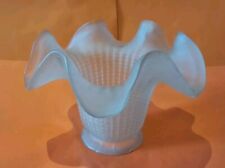 Ancienne tulipe Pantin France en verre Blanc Applique luminaire lustre Murale 