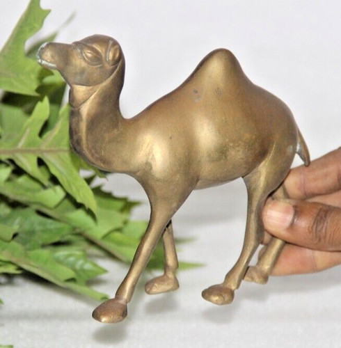 Laiton antique camel figurine - laiton,