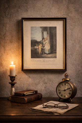 Gravure ancienne cries - ancienne,