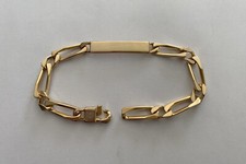 GOURMETTE PLAQUE OR 18K NEUVE