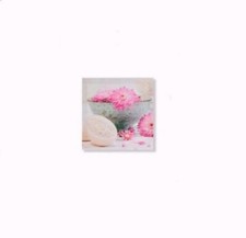 Cadre toile tableau zen Fleur - 28 x 28 cm