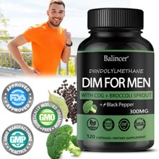 DIM pour hommes 300mg - Équilibre Hormonal, Bloqueur D'oestrogène