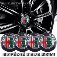 x4 Autocollant Alfa Romeo Jantes Moyeu Cache Roue Emblème 56mm ++