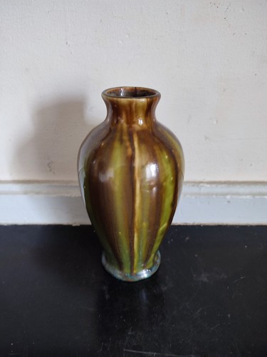 Vase céramique verte et - céramique,