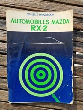 Mazda Rx2 OWNER'S HANDBOOK CAPELLA 1972