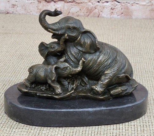 éléphant mom avec - mom, deux
