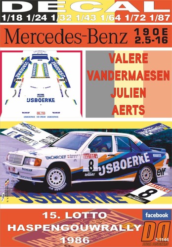Decal mercedes benz - 190, 2.3