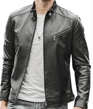 Blouson Moto Homme Cuir Mouton