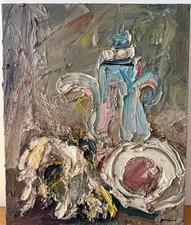 Bernard DAMIANO - "NATURA MORTA AZURA" - 1994 - Huile sur toile originale