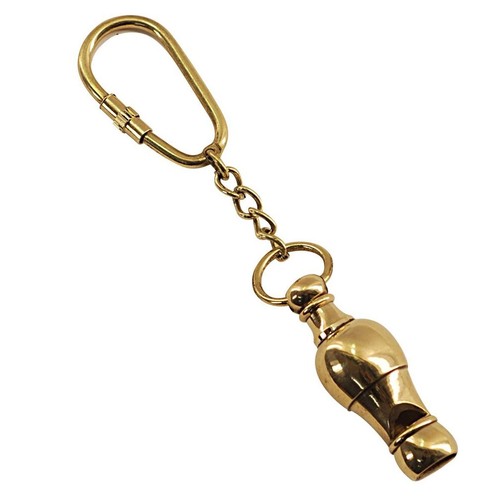 Porte clefs sifflet laiton - clefs, en