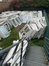 Fenêtre PVC à La Française Double Vitrage 1,42 X 1,39 2 Vantaux