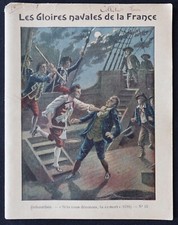Protège cahier LES GLOIRES NAVALES DE LA FRANCE n°10 DUBOURDIEU 1793