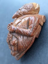 Tabatière Grognard Empire XIXème en noix de Corozo