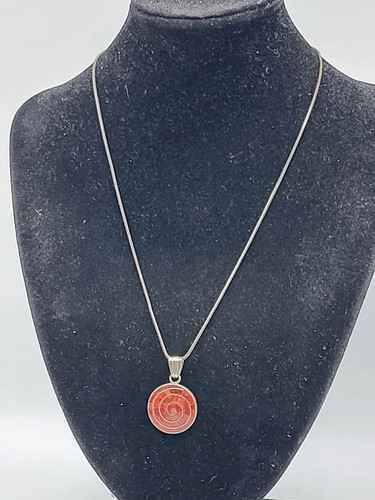 Collier pendentif spirale - #xo,