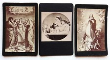 3 CDV PHOTO DE PEINTURE GOUPIL RELIGION VIERGE SAINTE CECILE E484