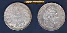5 Francs 1841 W Lille TTB - TL TR 2ème Type Louis Philippe Ier 1830 1848