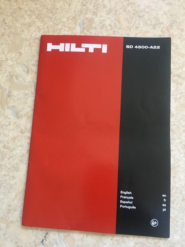 Hilti manuel pour hilt - hilti,