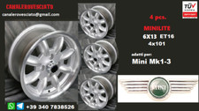 Jantes alliage minilite 6j 13 pouces Austin Morris Innocenti Rover Mini Mk1 2 3