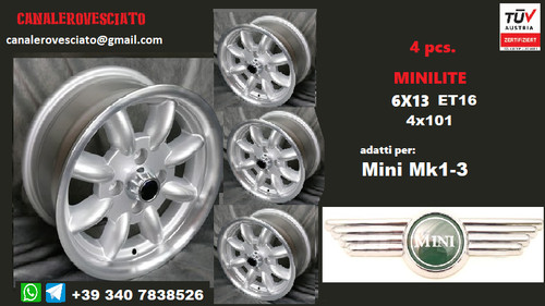 Jantes alliage minilite 13 - minilite, 6j