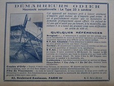 2/1926 PUB ODIER DEMARREUR TYPE 25 A SANDOW MOTEUR AVION ORIGINAL FRENCH AD