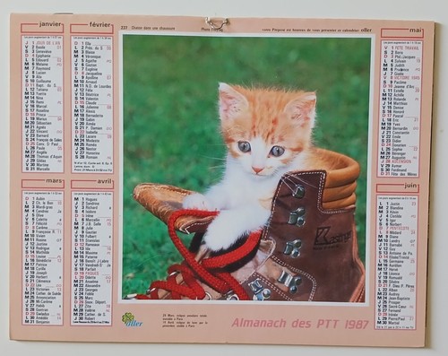 Almanach ptt france 1987 - 1987,