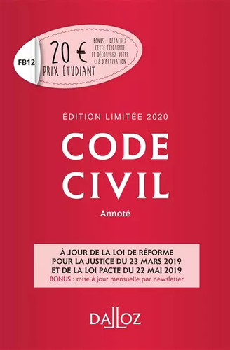 Code civil 2020 - , annoté