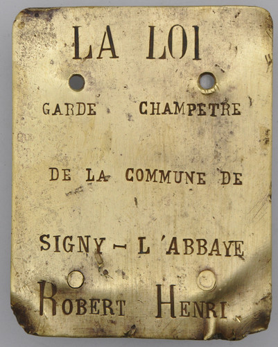 Plaque métier signy - de,