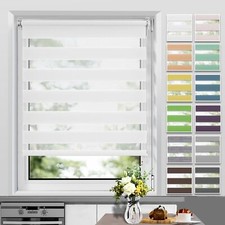 Store Enrouleur Jour Nuit sans Perçage Facile à Installer avec Clips pour Fen...