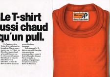 PUBLICITE ADVERTISING 044  1978  RHOVYLON RHONE POULENC  T-SHIRT ( 2 pages)