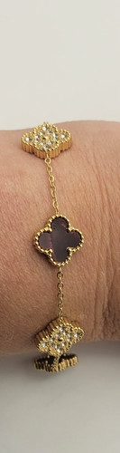 Bracelet trèfle nacre - bracelet,
