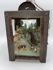 Santon Creche puces dans lanterne  19 cm de haut