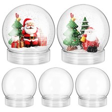  5 Pcs Boule A Neige Plastique