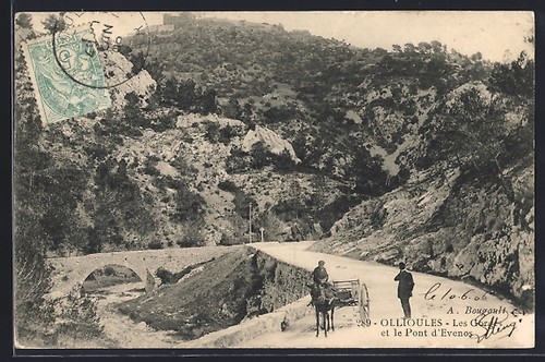 CPA Ollioules, Les Gorges et