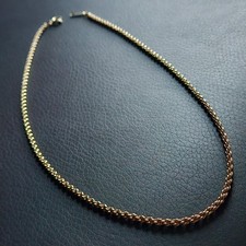 Collier maille corde plaqué