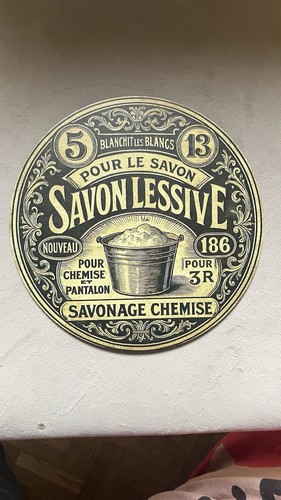 Plaque ronde murale en - plaque,