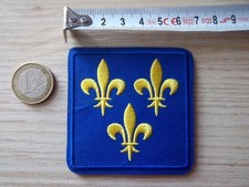 Blason patch écusson royaume de France brodé dos Scratch - région Ile de France