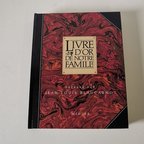 Livre notre famille - d'or,