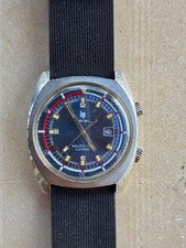 LIP Nautic Ski vintage diver plongée electronic R 184 steel working 40mm