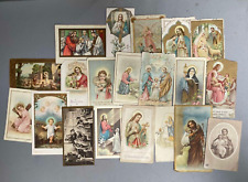 LOT 20 IMAGES PIEUSES DIVERSES FAIRE PART COMMUNION PRIERE ETC...