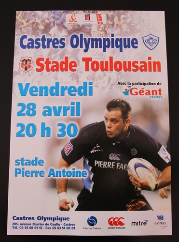 Affiche rugby top - top, 14