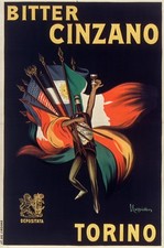 AFFICHE POSTER CINZANO TORINO