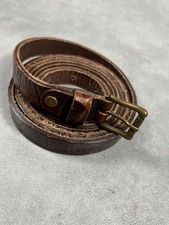 Ceinture cuir marron style